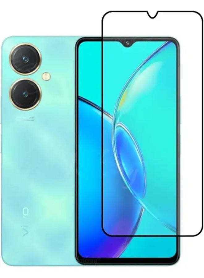 Screen Protector For   Vivo Y27 4G , 5D Tempered Glass Protector 9H Hardness, Bubble Free, HD Clear Vivo Y27 4G Screen Protector